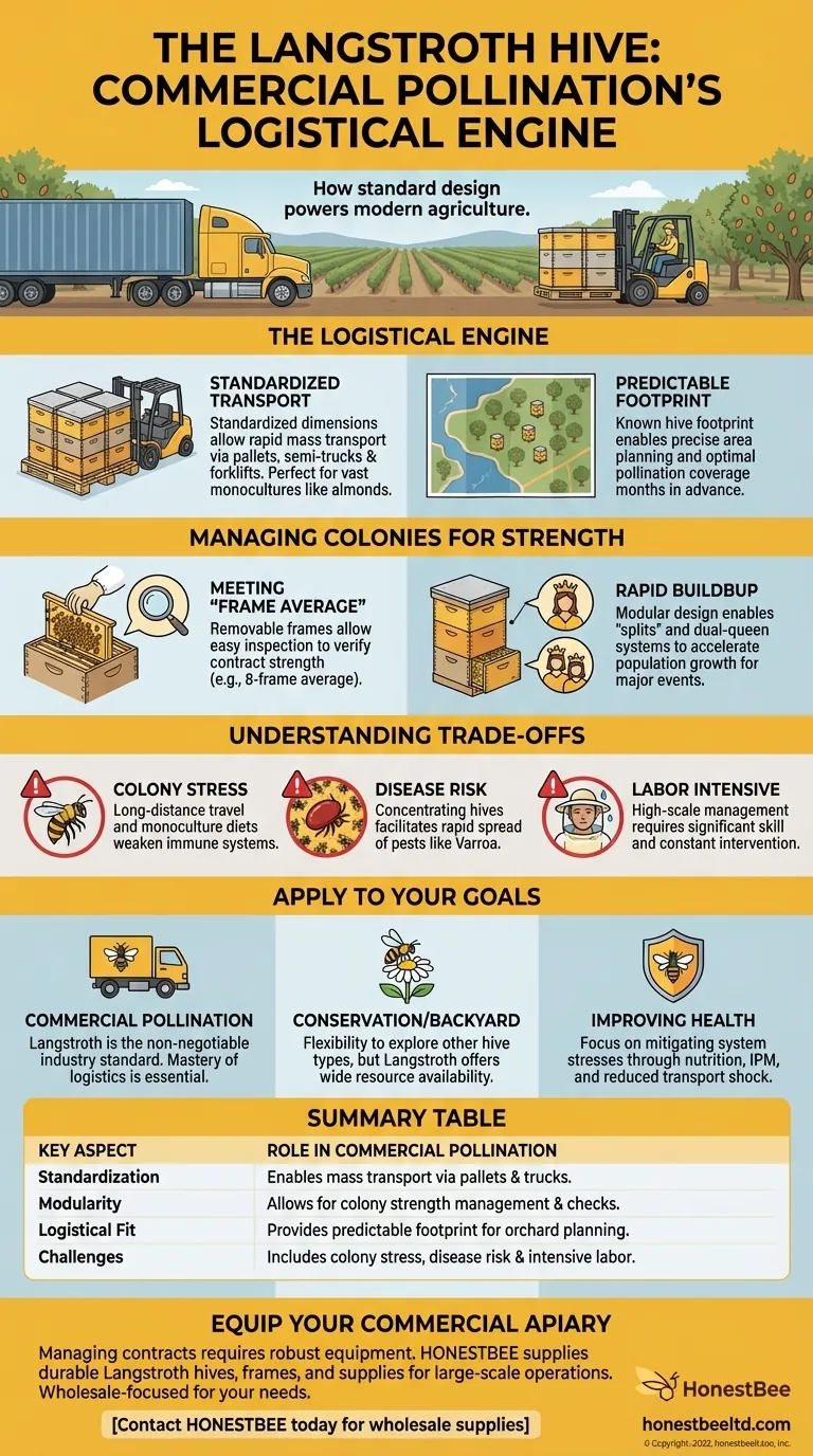 How are Langstroth Hives used in commercial pollination? The Key to Industrial-Scale Agriculture Visual Guide