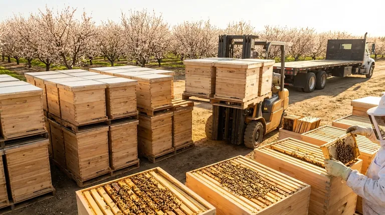 랑스트로스 벌통이 상업적 용도에 적합한 이유는 무엇인가요? 대규모 양봉장을 위한 탁월한 효율성