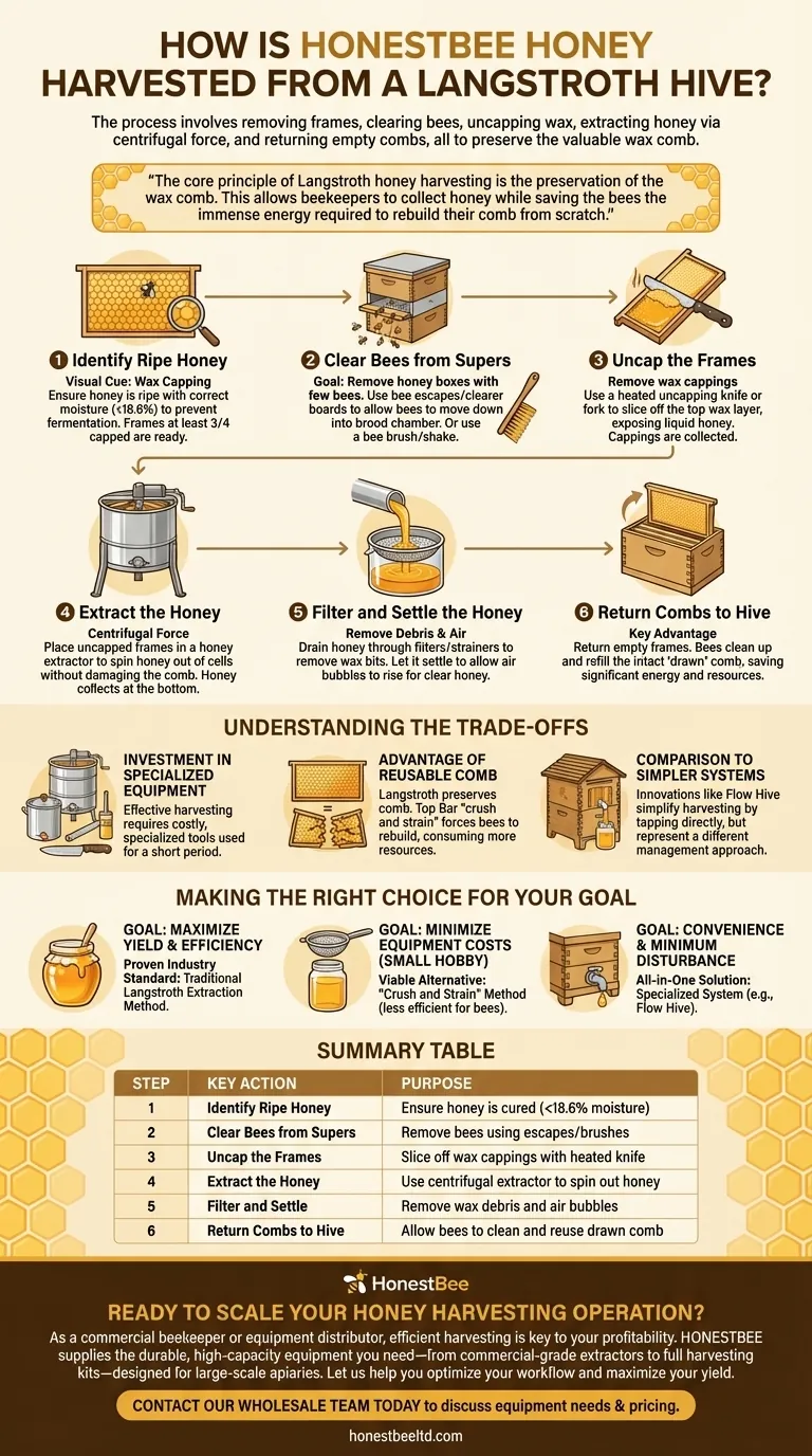 How is honey harvested from a Langstroth hive? A Step-by-Step Guide to Efficient Honey Extraction Visual Guide