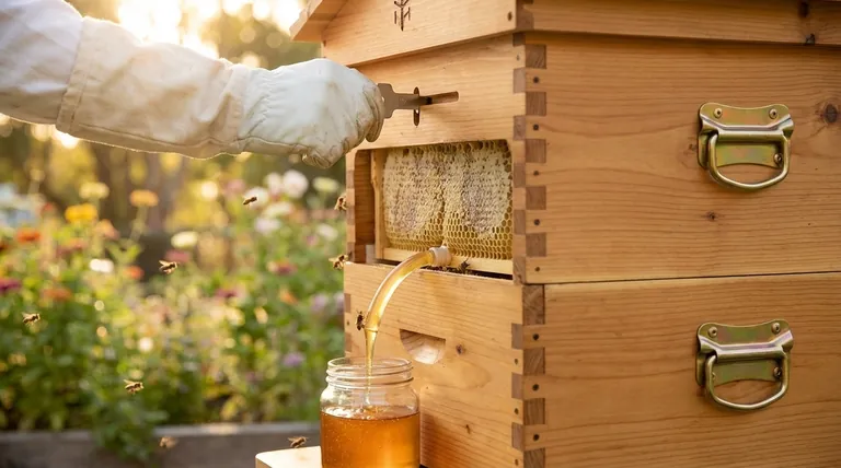 How is honey harvested from a Flow Hive? A Simple, On-Demand System Explained