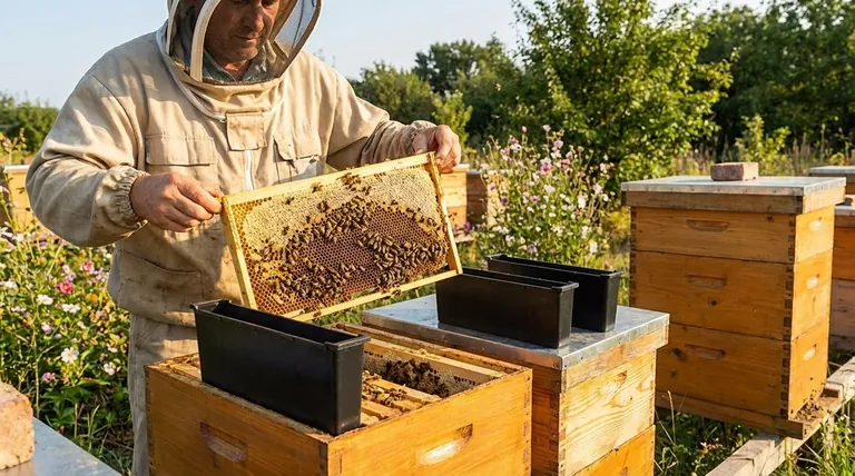 How does the design of Langstroth frames make them easier to operate? Leverage Bee Space for Efficient Hive Management