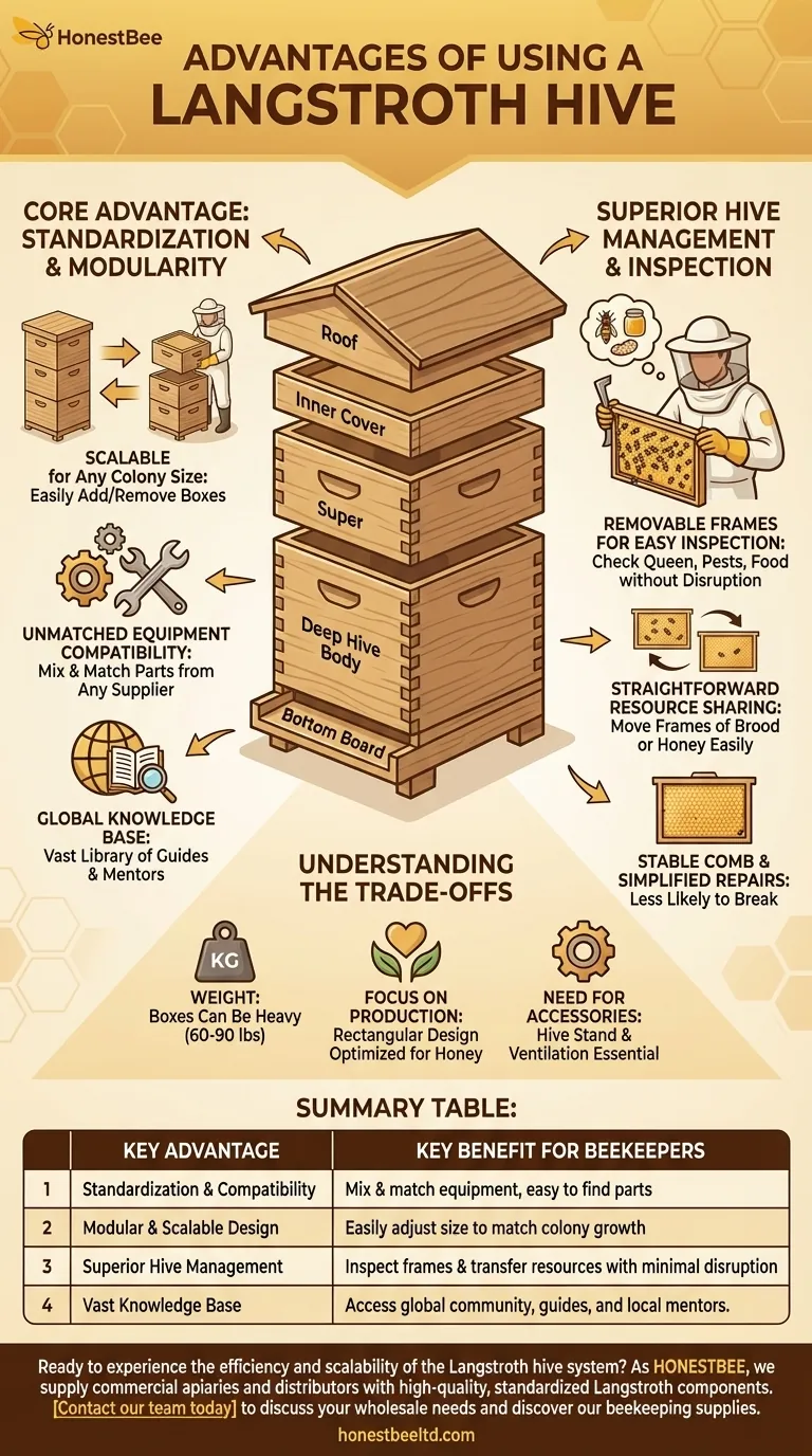 ラングストロス式巣箱の利点は何ですか？比類のないモジュール性と世界的な標準化 ビジュアルガイド