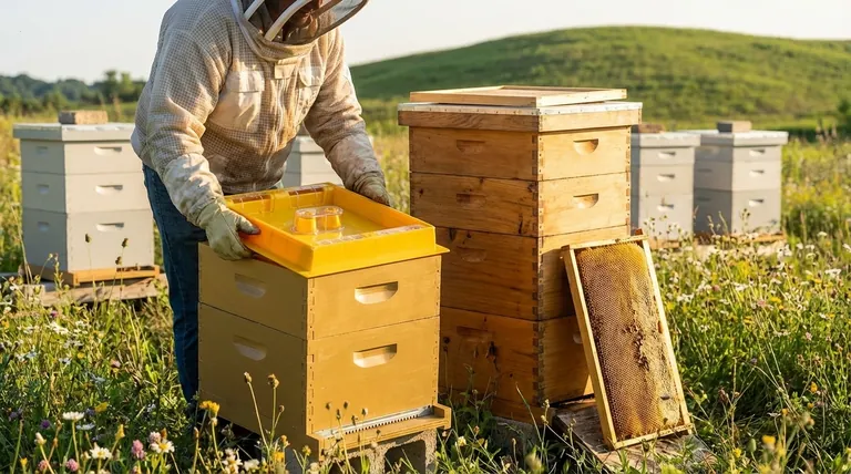 랑스트로스 벌통의 무게 문제를 어떻게 완화할 수 있을까요? 더 가벼운 벌통을 들어 올리는 전략