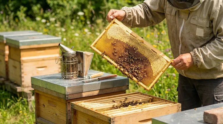 랑스트로스 벌통에서 프레임을 사용하는 것의 장점은 무엇인가요? 우수한 벌통 관리 및 꿀 생산 달성