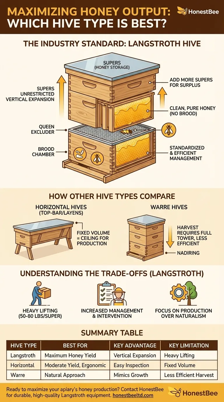 Qual è il tipo di arnia migliore per massimizzare la produzione di miele? Il design collaudato dell'arnia Langstroth Guida Visiva
