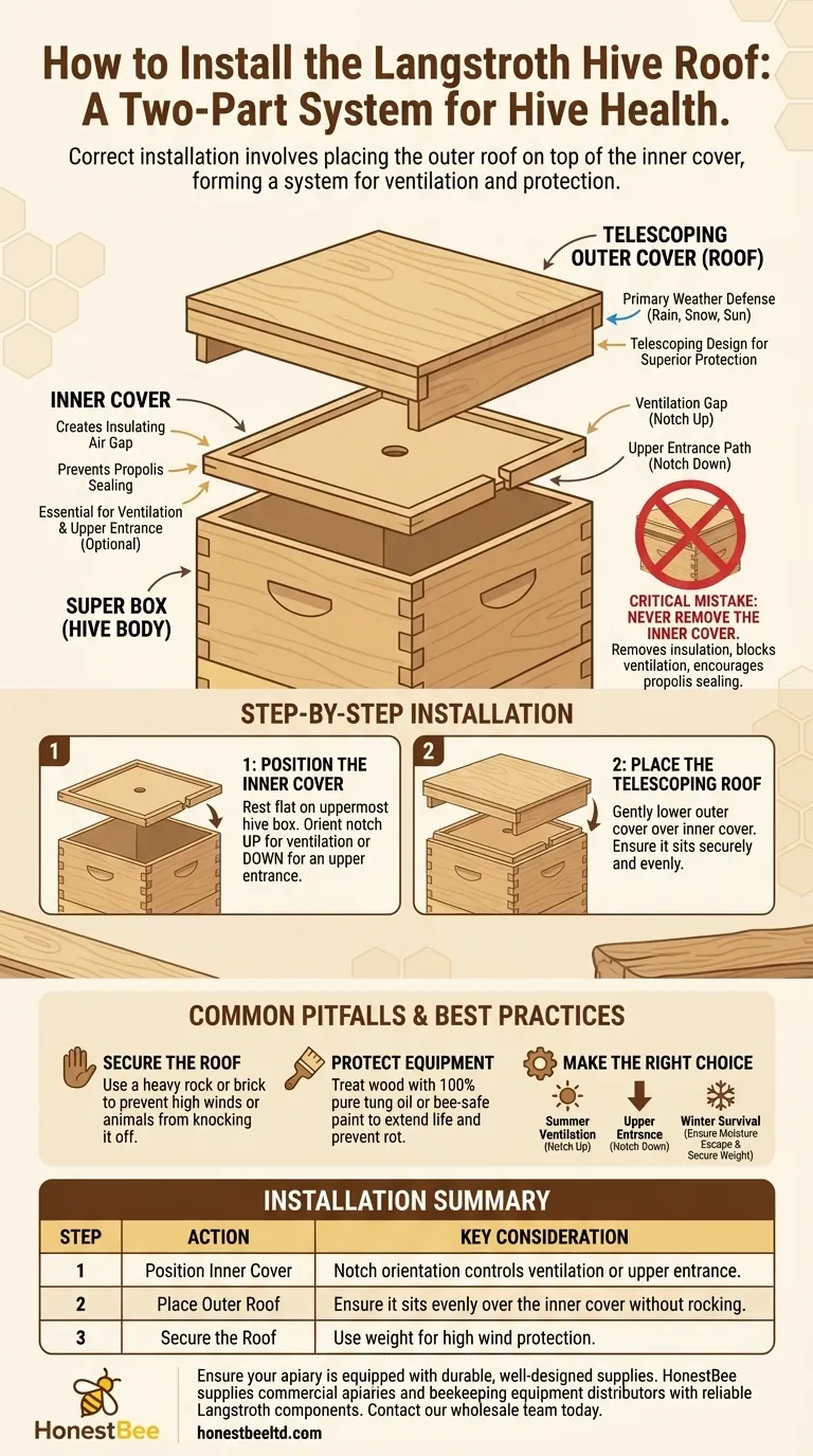 Wie installiert man das Dach eines Langstroth-Bienenstocks? Eine Schritt-für-Schritt-Anleitung für eine gesunde Kolonie Visuelle Anleitung