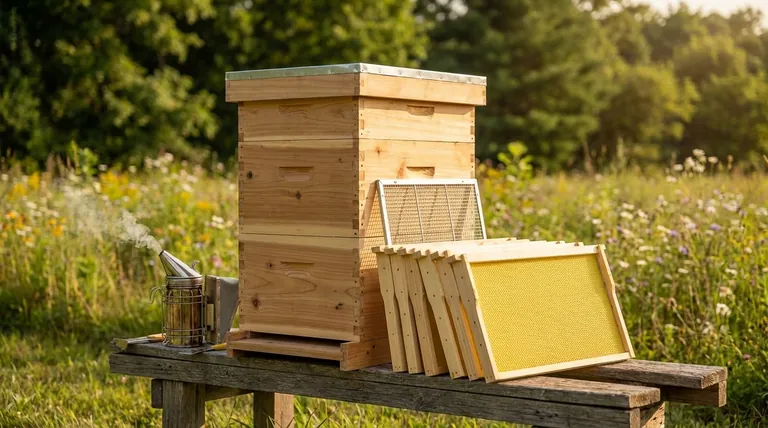 What components are typically included in a wooden beehive? A Complete Guide for Apiaries