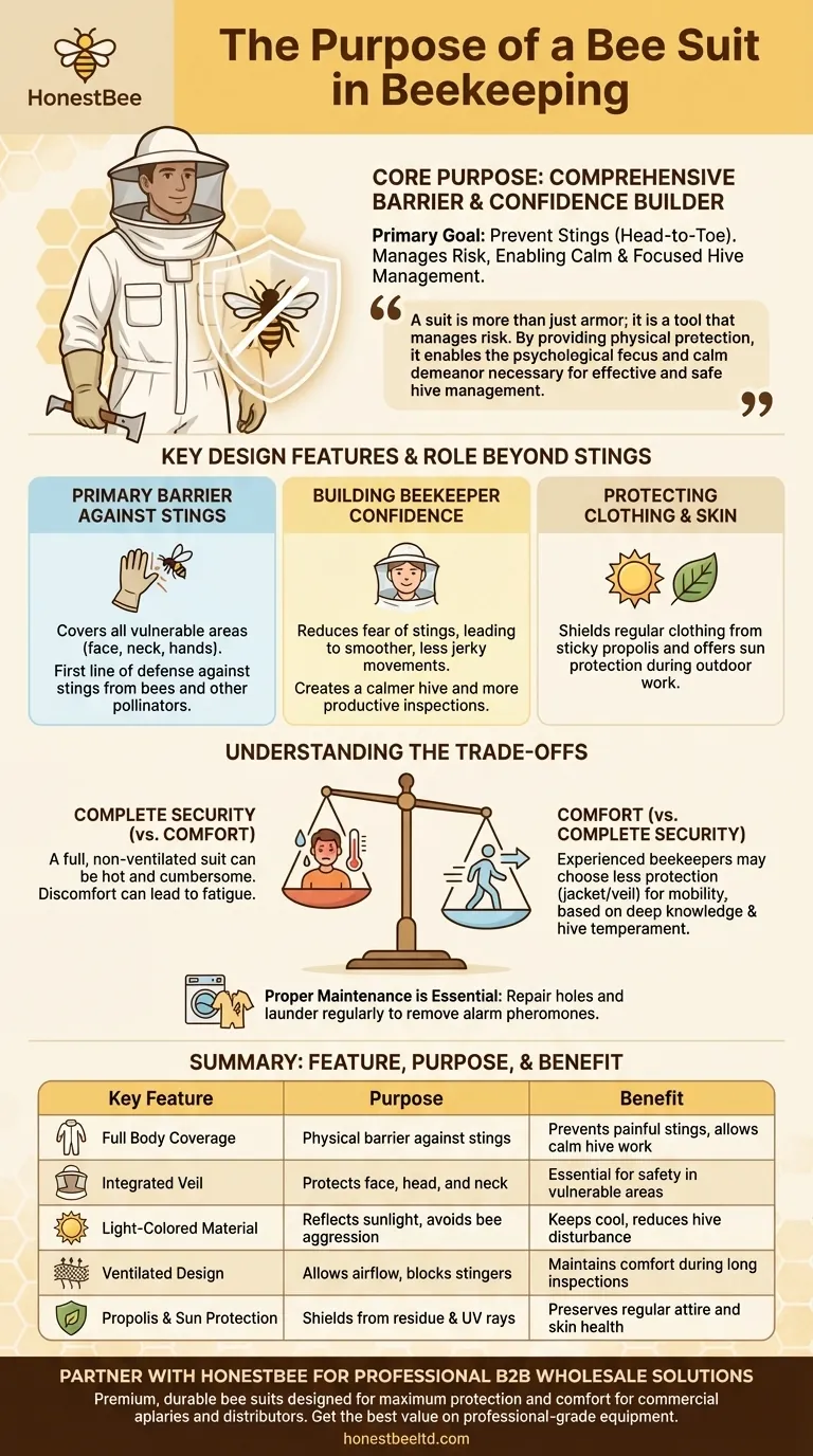 양봉에서 벌 보호복의 목적은 무엇인가요? 안전한 벌집 관리를 위한 필수 보호 장비 시각적 가이드