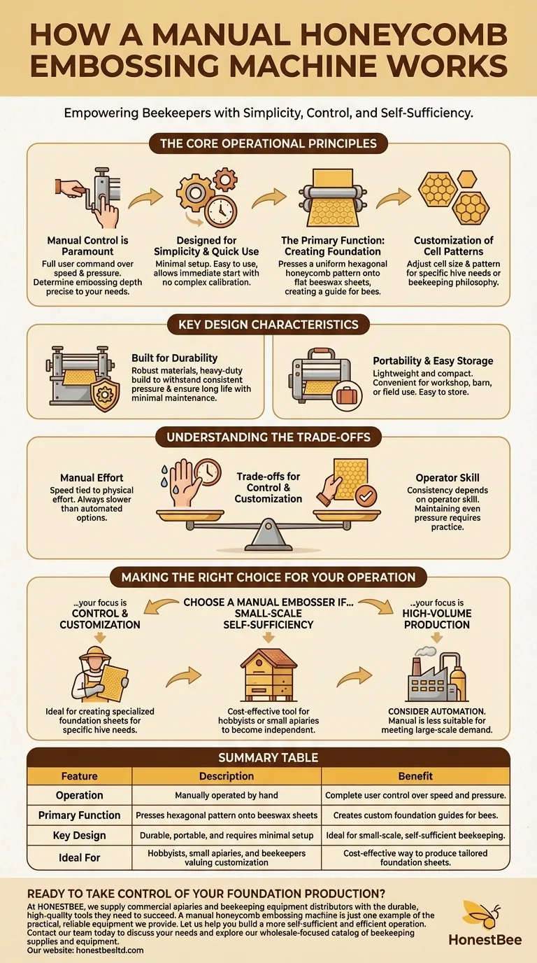 수동 벌집 엠보싱 기계의 작동 방식은 어떻게 설명되어 있습니까? 현장 기초 제작 가이드 시각적 가이드