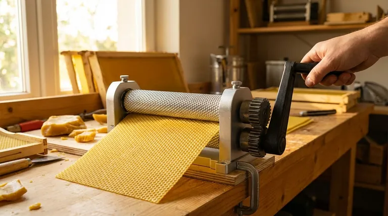 What are the construction features of the manual honeycomb embossing machine? Built for Durability, Portability, and Control