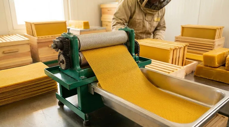 What is a fully automatic wax foundation machine used for? Maximize Hive Productivity & Honey Yield