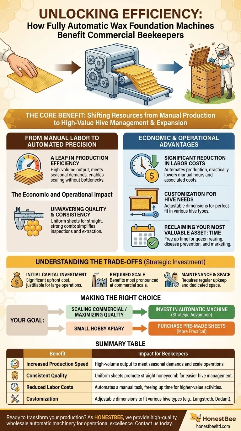How do fully automatic wax foundation machines benefit beekeepers? Boost Efficiency & Scale Your Apiary Visual Guide