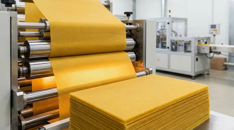 완전 자동 밀랍 기초판(wax foundation) 기계는 어떻게 일관된 품질을 보장할까요? 벌통을 위한 완벽한 균일성 달성