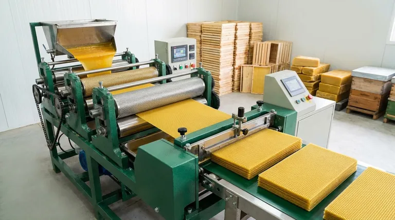 완전 자동 밀랍 소초기에는 어떤 맞춤 설정 옵션이 제공되나요? 모든 벌통 프레임에 맞는 시트 맞춤 제작