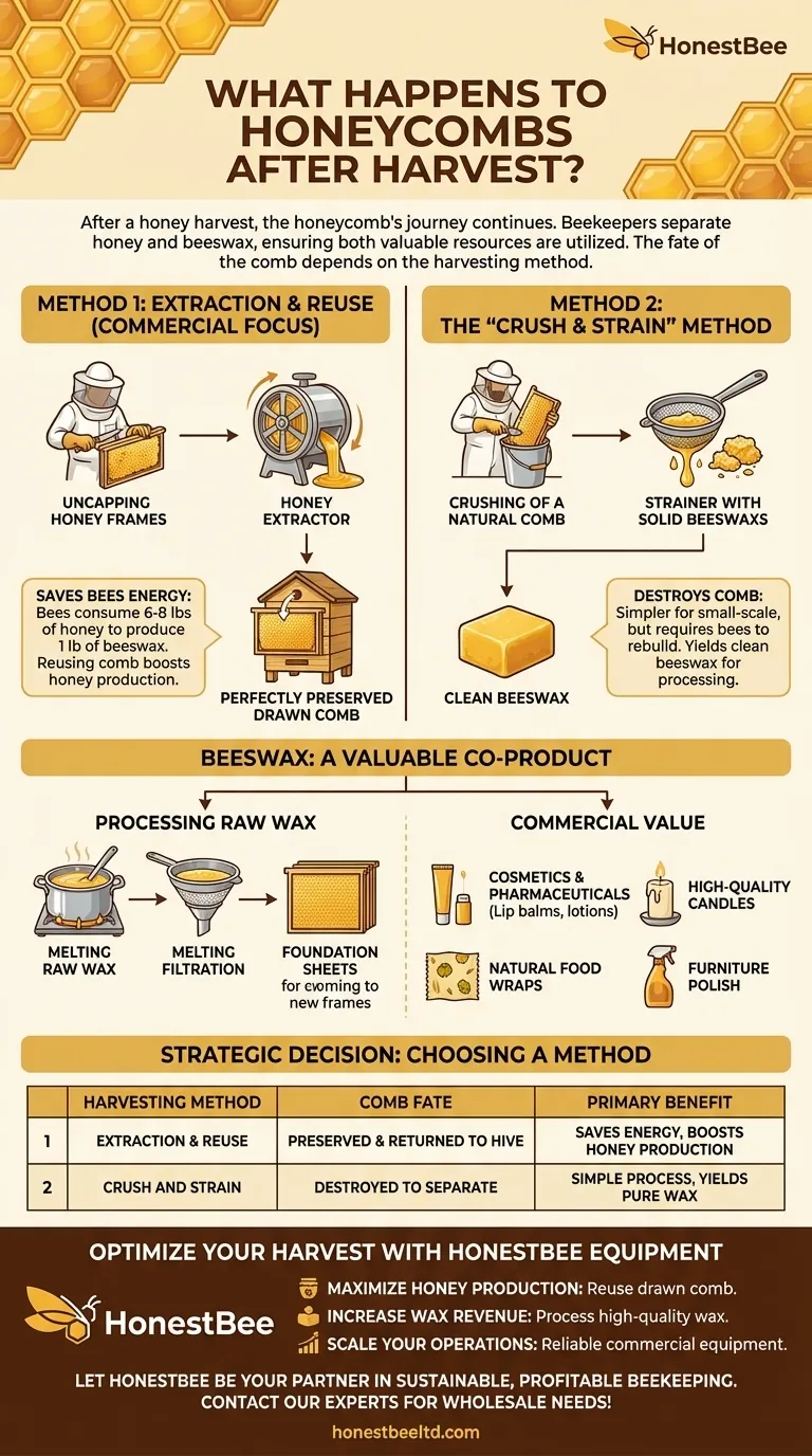 수확 후 벌집은 어떻게 되나요? 양봉장의 자원 효율성 극대화 시각적 가이드