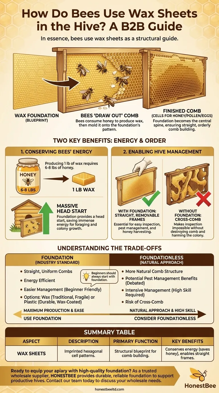 벌들은 벌집에서 밀랍 시트를 어떻게 사용하나요? 더 나은 양봉을 위한 소초(Foundation) 가이드 시각적 가이드