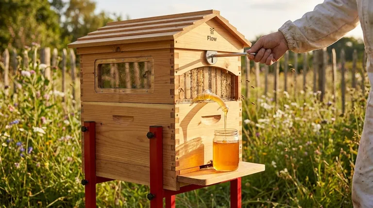 What is unique about the Flow Hive design? The Innovative On-Tap Honey Harvesting System