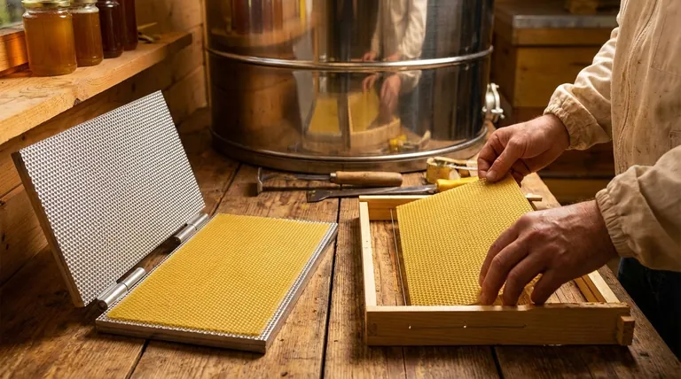 How does beeswax foundation support honey extraction? Achieve Efficient, Reusable Honey Harvesting