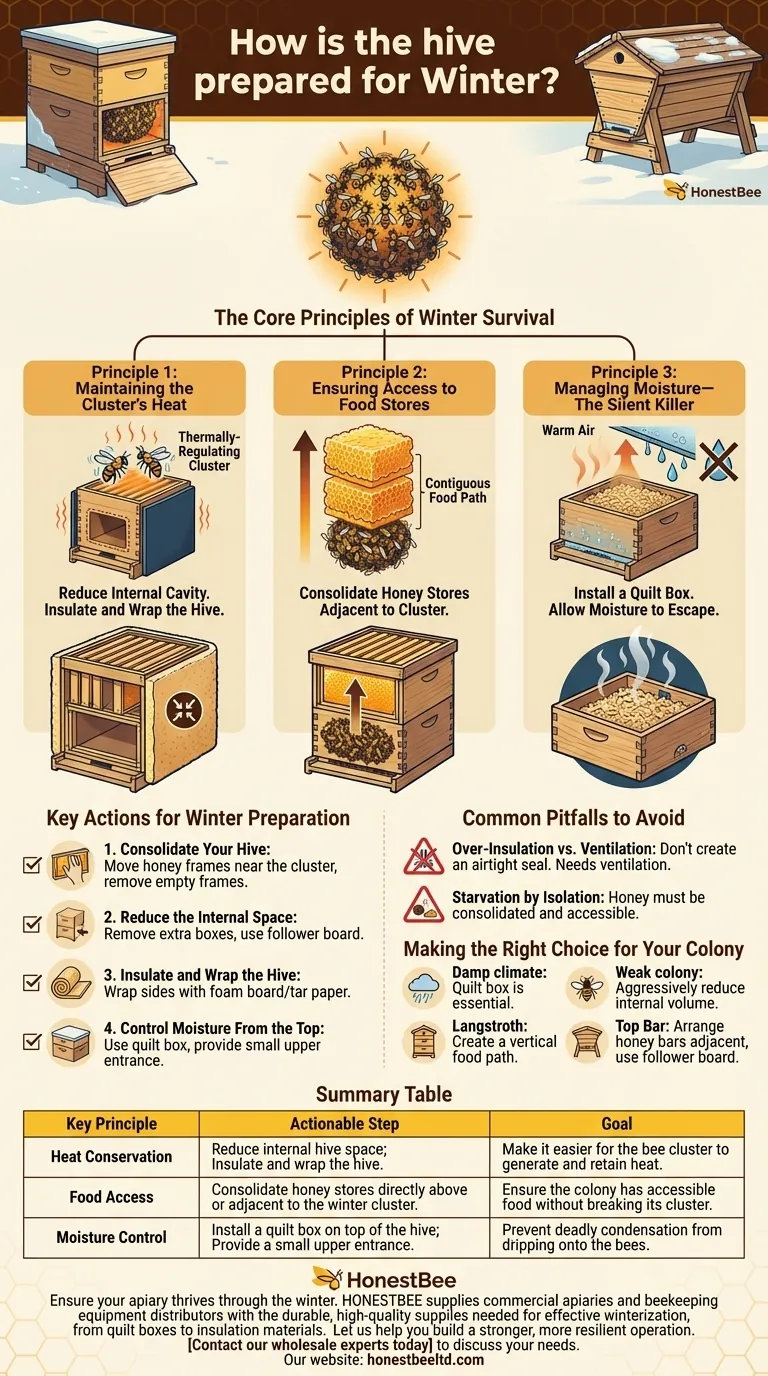 벌통은 겨울을 위해 어떻게 준비되나요? 건강한 군집을 위한 필수 단계 시각적 가이드