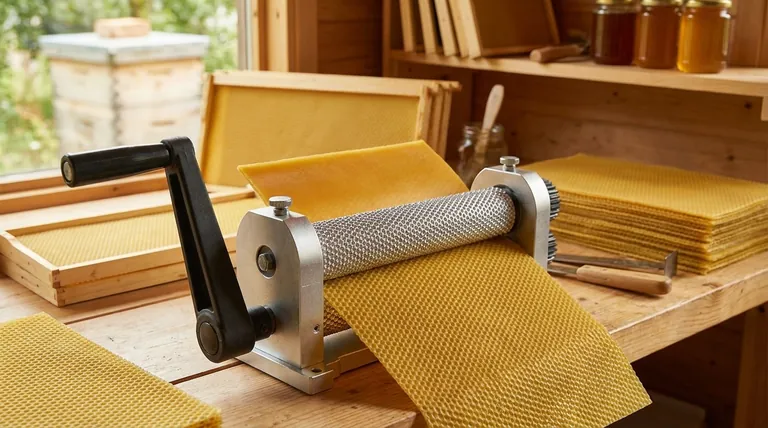 What is the purpose of a beeswax foundation sheet machine? Maximize Hive Health and Honey Production