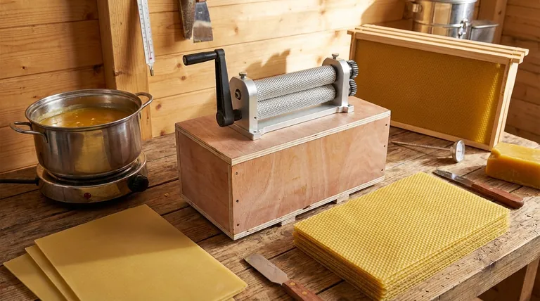 What are the main components of a beeswax foundation sheet machine? A Guide to Efficient Production