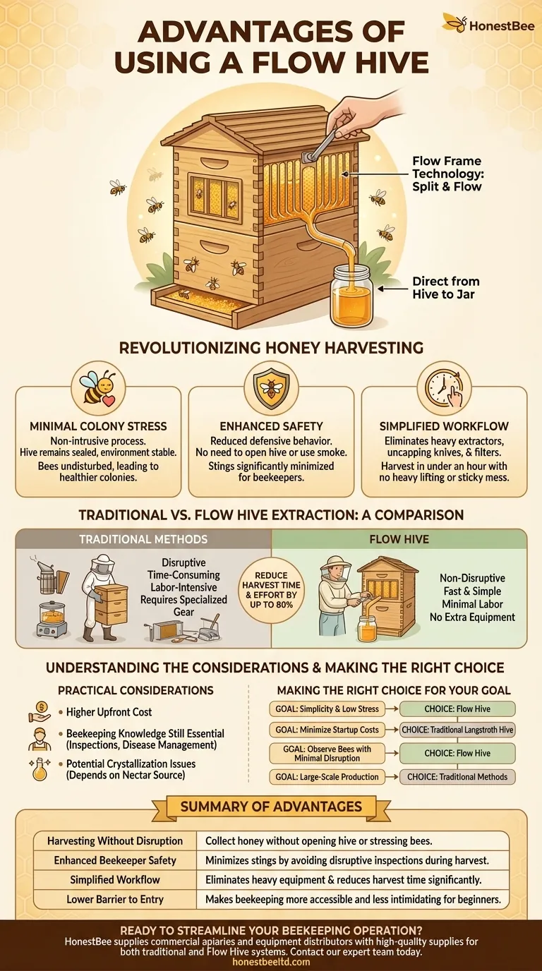 What are the advantages of using a Flow Hive? Simplifying Harvesting for Modern Beekeepers Visual Guide