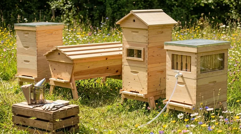 What other types of hives are available besides the Flow Hive? Explore Langstroth, Top Bar, and Warre