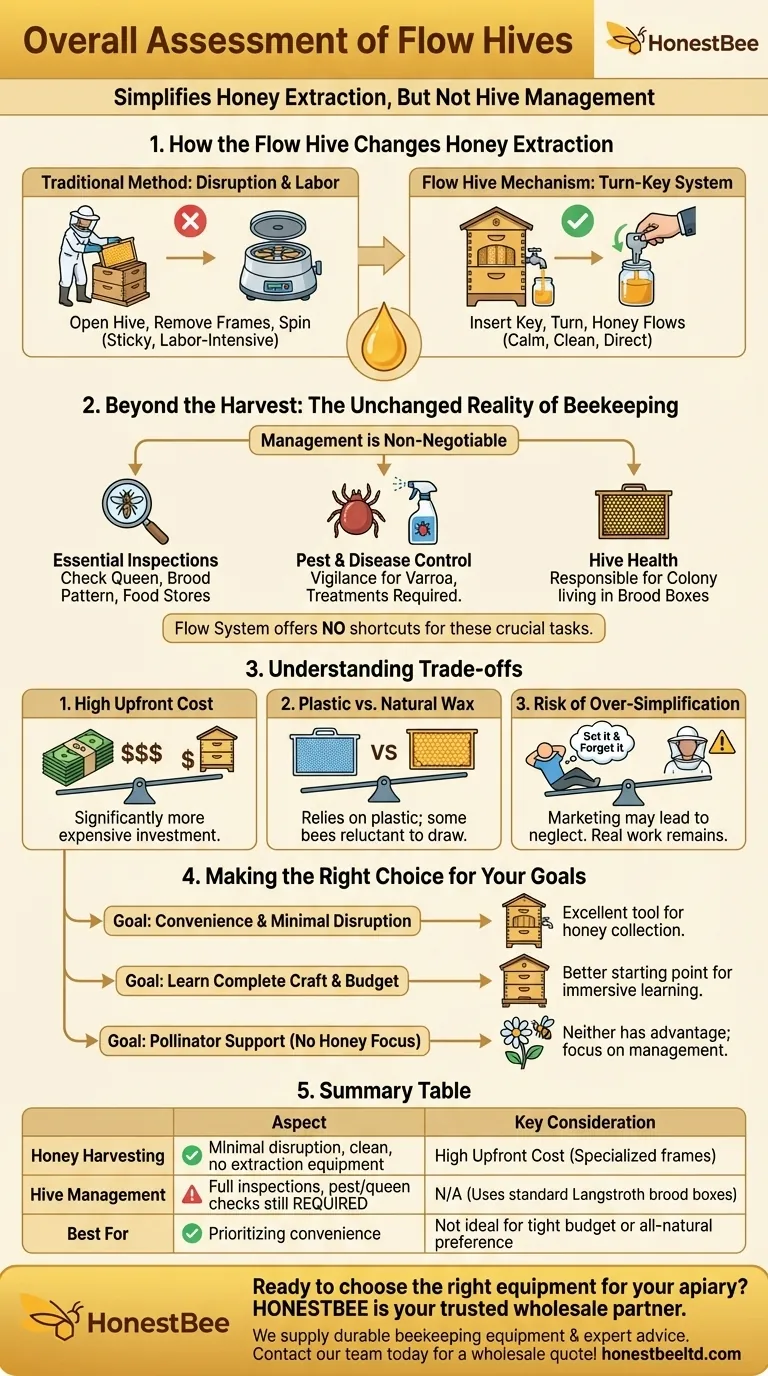 What is the overall assessment of Flow Hives? A Clear Look at the Pros and Cons Visual Guide