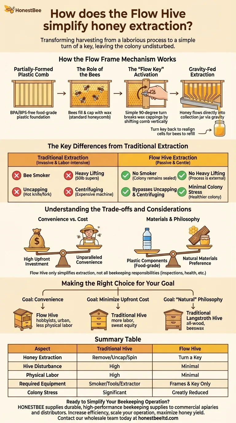 플로우 하이브(Flow Hive)는 꿀 채취를 어떻게 단순화합니까? 혁신적이고 스트레스가 적은 수확 방법 시각적 가이드