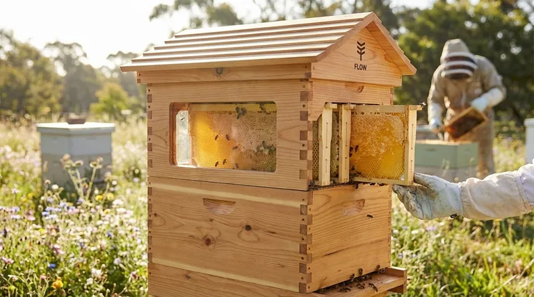 How does Flow Hive technology improve the hive inspection process? Minimize Disturbance for Honey Harvesting