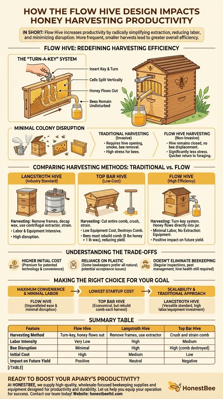 플로우 하이브(Flow Hive) 디자인은 꿀 수확 생산성에 어떤 영향을 미치나요? 효율성 및 수확량 극대화 시각적 가이드