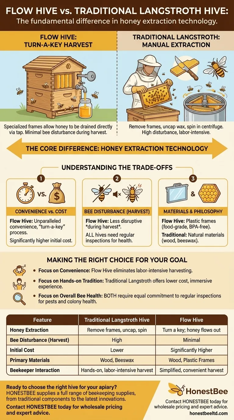 In cosa si differenzia un'arnia Flow da un'arnia normale? Una guida all'apicoltura moderna vs. tradizionale Guida Visiva