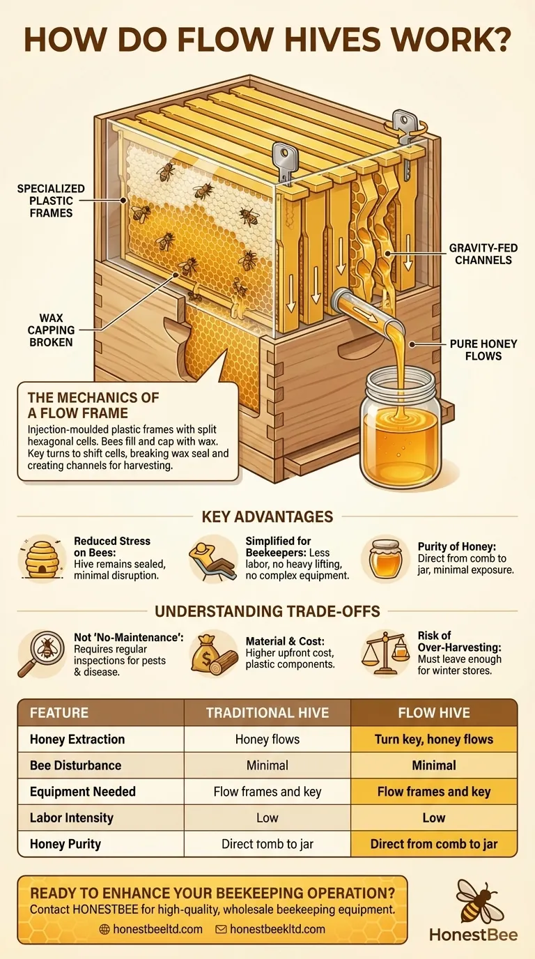 كيف تعمل خلايا فلو هايف؟ إحداث ثورة في حصاد العسل باستخلاص لطيف دليل مرئي