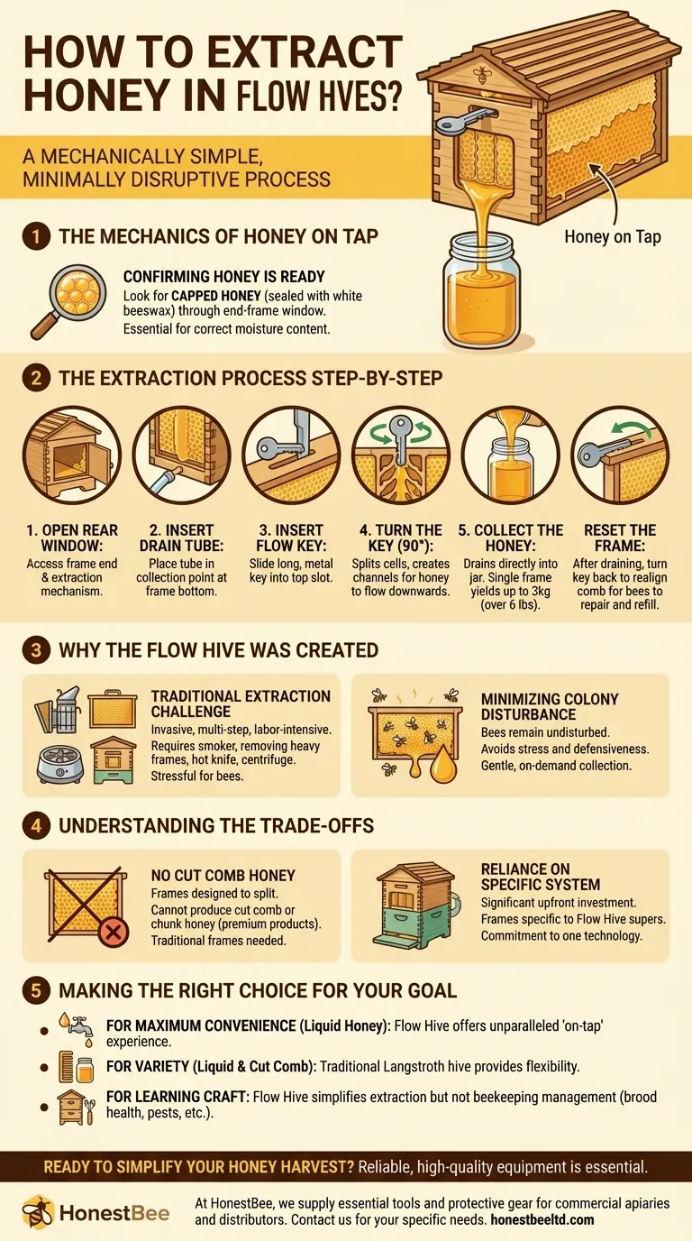 How to extract honey in Flow Hives? Experience the Simplicity of Honey on Tap Visual Guide