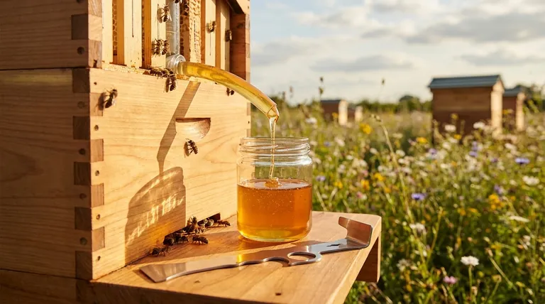 How does the Flow Hive's design promote a bee-friendly approach to beekeeping? Discover Stress-Free Honey Harvesting