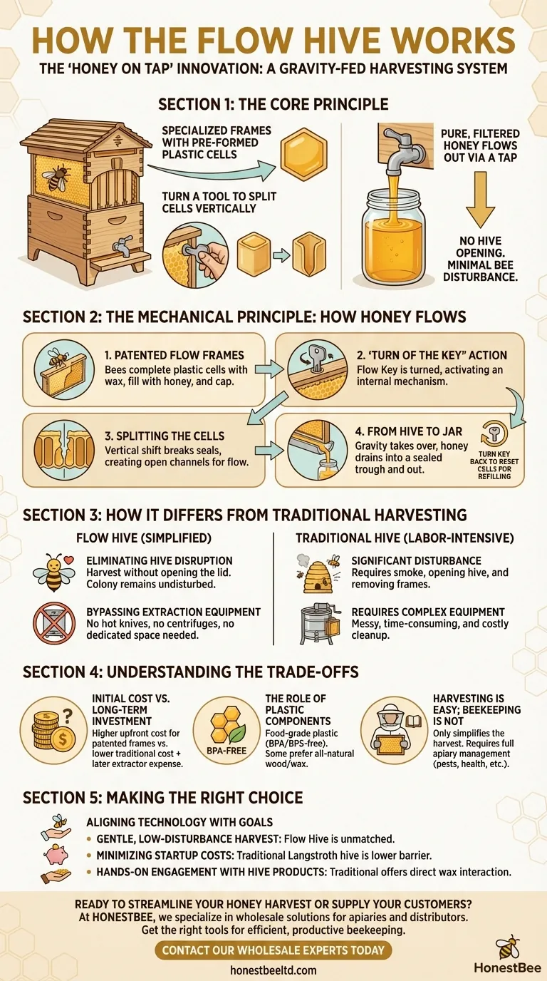 How does the Flow Hive work? A Look at the Revolutionary 'Honey on Tap' System Visual Guide