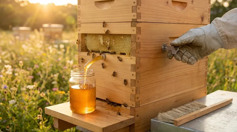 자동 흐름 벌통이란 무엇인가요? 최소한의 벌 스트레스로 수도꼭지처럼 꿀을 수확하세요