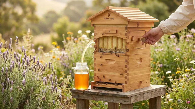 What are the advantages of using an Auto Flow Hive? Experience Gentle, On-Tap Honey Harvesting