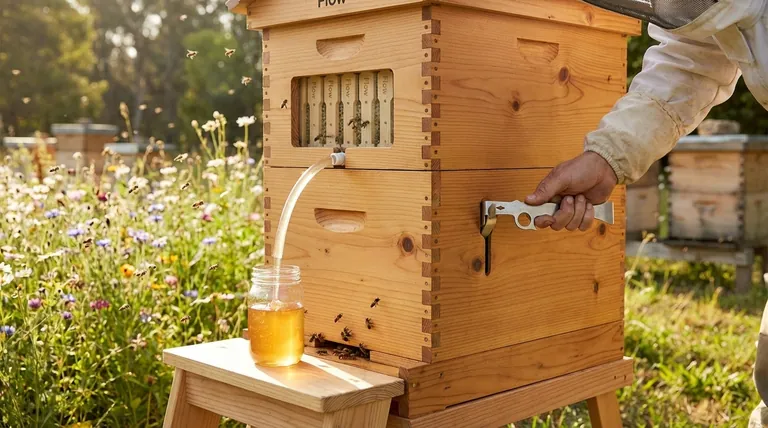 What is the design basis of the Auto Flow Beehive? A Revolutionary Approach to Gentle Honey Harvesting