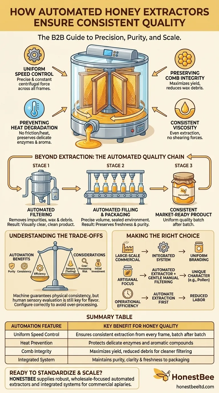자동화된 꿀 추출기는 어떻게 일관된 꿀 품질을 보장하나요? 비할 데 없는 순도와 효율성을 달성하세요 시각적 가이드