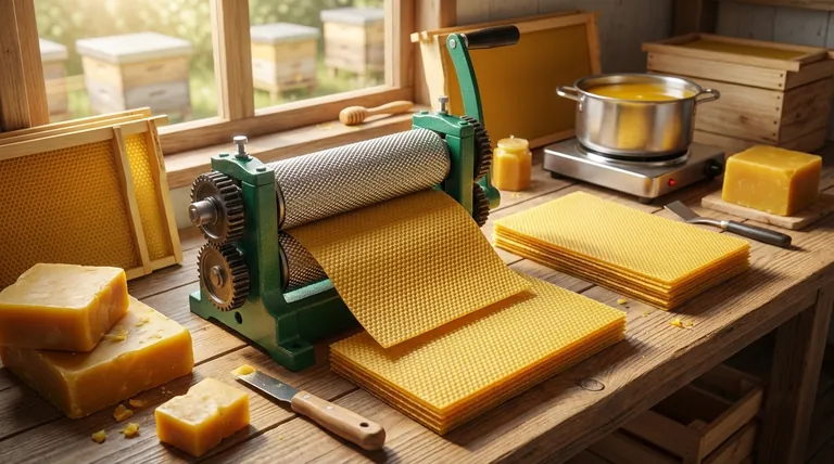 자체 밀랍 기초(foundation)를 만드는 것이 왜 유익할까요? 비용, 순도 및 벌통 건강에 대한 통제력 확보