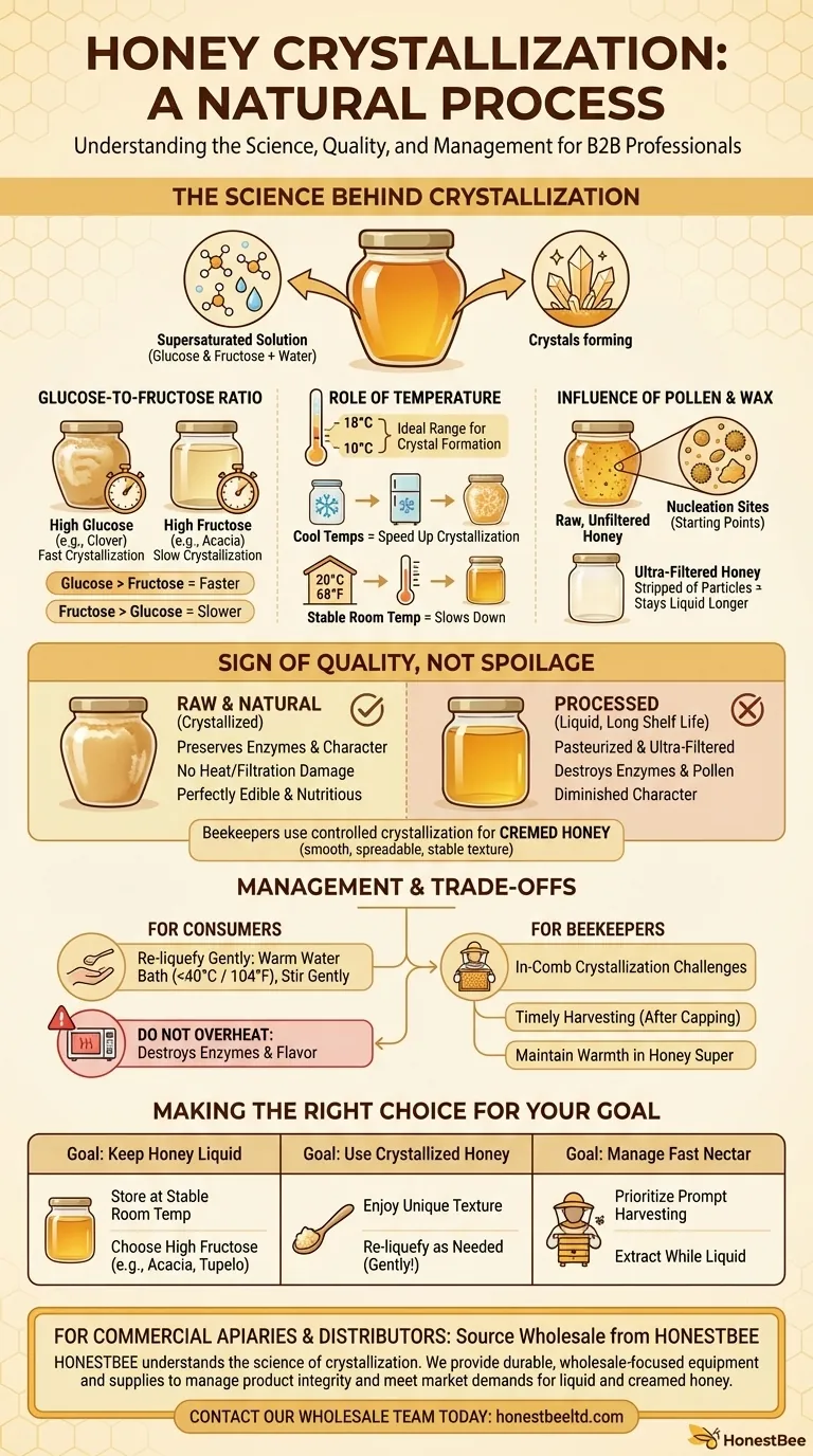 꿀의 결정화란 무엇이며 모든 종류의 꿀에 영향을 미치나요? 자연의 진실을 밝히다 시각적 가이드