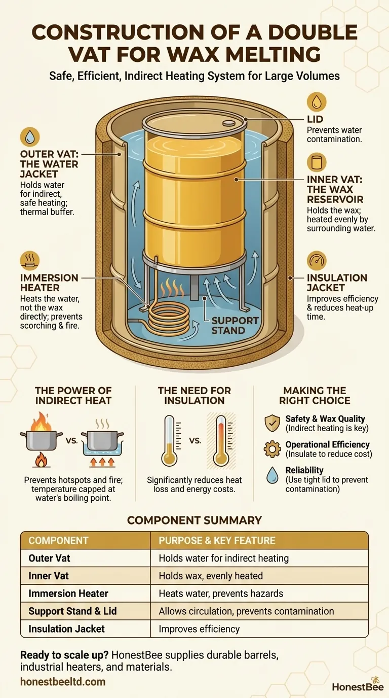Come sono costruite le doppie vasche per sciogliere la cera? Costruire un sistema sicuro ed efficiente per la fusione della cera Guida Visiva