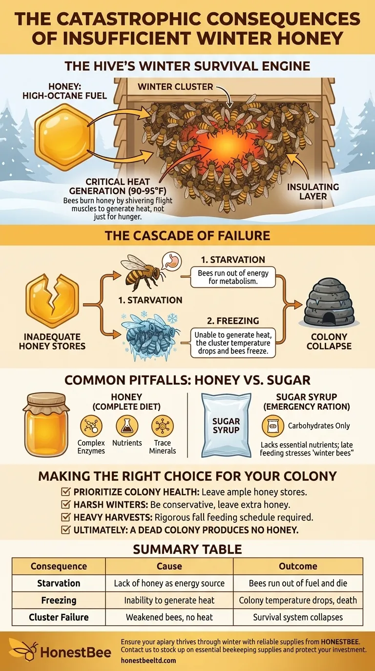 겨울에 벌에게 충분한 꿀을 남겨두지 않으면 어떤 결과가 발생할까요? 군집 붕괴를 피하세요 시각적 가이드