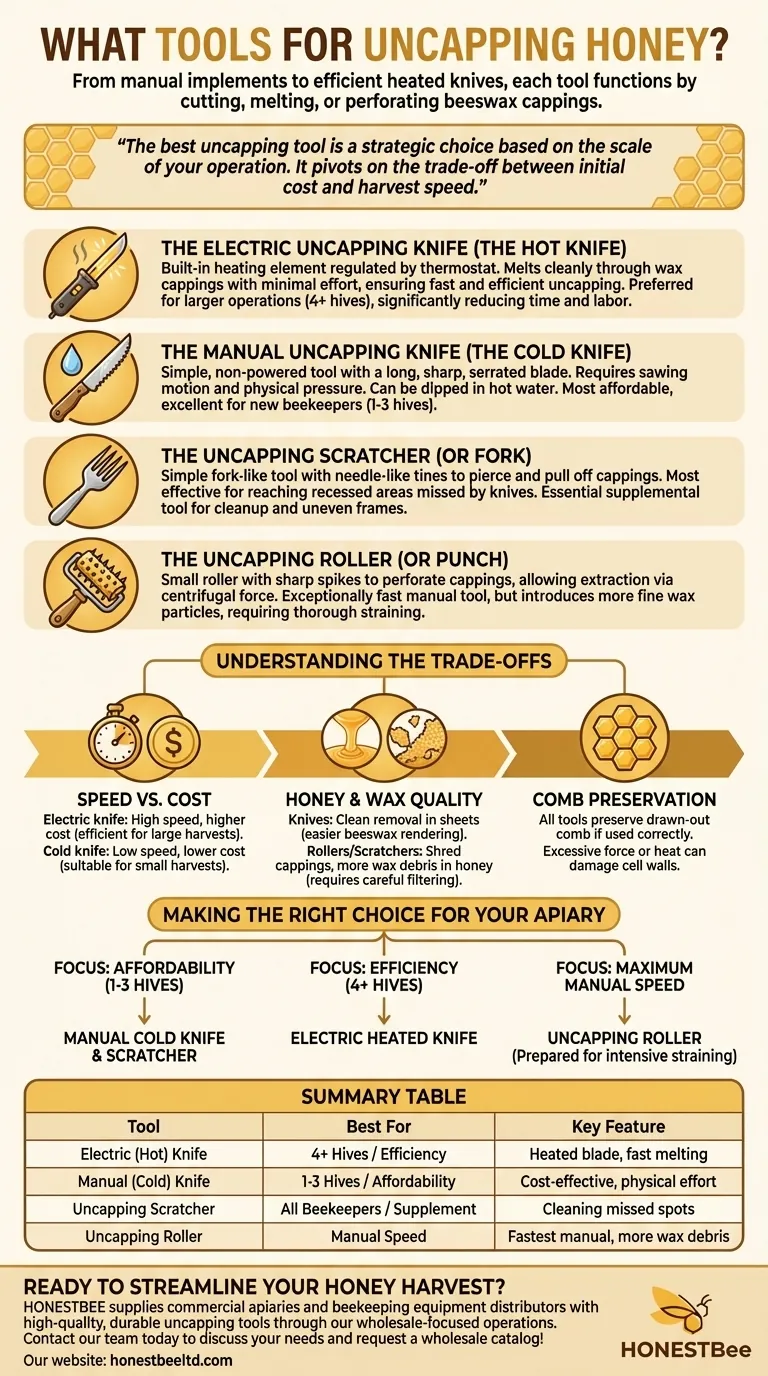 꿀을 밀랍 제거하는 데 어떤 도구를 사용할 수 있나요? 수확에 적합한 도구를 선택하는 가이드 시각적 가이드