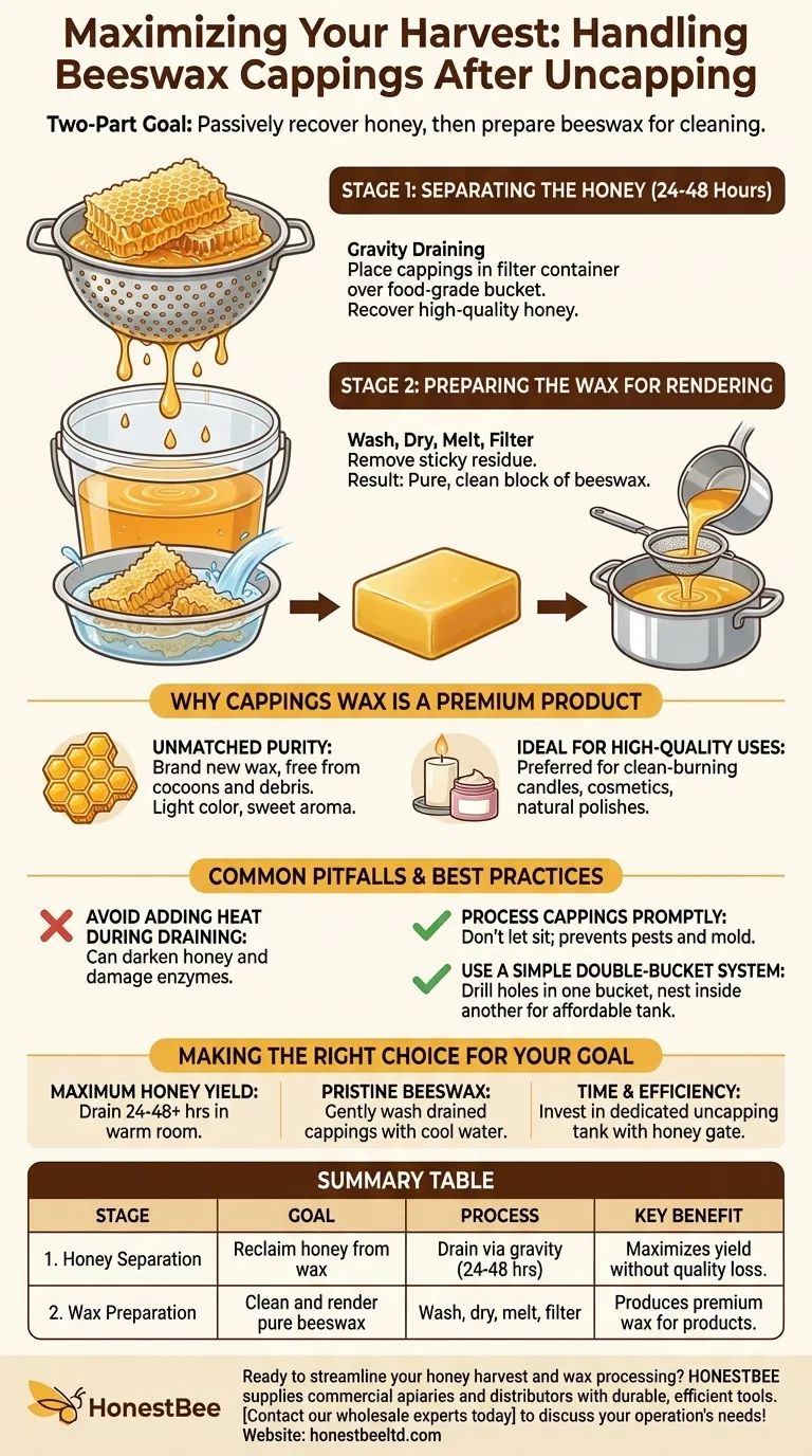 탈봉 후 밀랍 캡은 어떻게 처리해야 할까요? 수확량의 가치를 극대화하세요 시각적 가이드