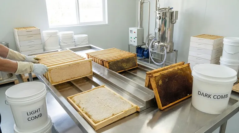 What equipment is needed for grading honeycombs? Control Honey Quality with Simple Tools