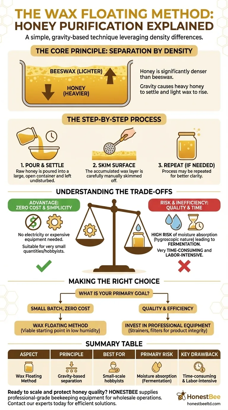 Come funziona il metodo di flottazione della cera? Una tecnica semplice e a costo zero per la purificazione del miele Guida Visiva