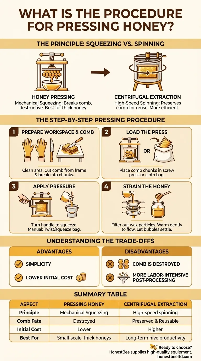 꿀을 압착하는 절차는 무엇인가요? 소규모 양봉가를 위한 간단하고 저렴한 방법 시각적 가이드