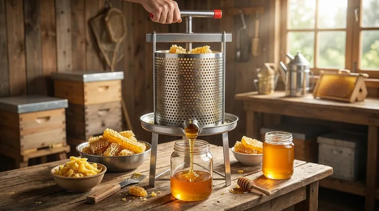 What is the process for extracting honey using a honey press? Maximize Your Yield with Gentle Cold-Pressing